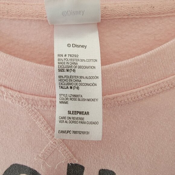 Disney Women's M Pink Mickey Minnie YOOHOO Sleep Pullover Sleepwear Medium - Picture 6 of 8